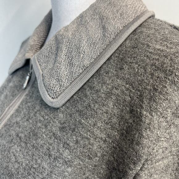 Geiger Pure Full Zip Cardigan Sweater Jacket size 36 6 Gray Silver Wool Austria - Picture 7 of 10